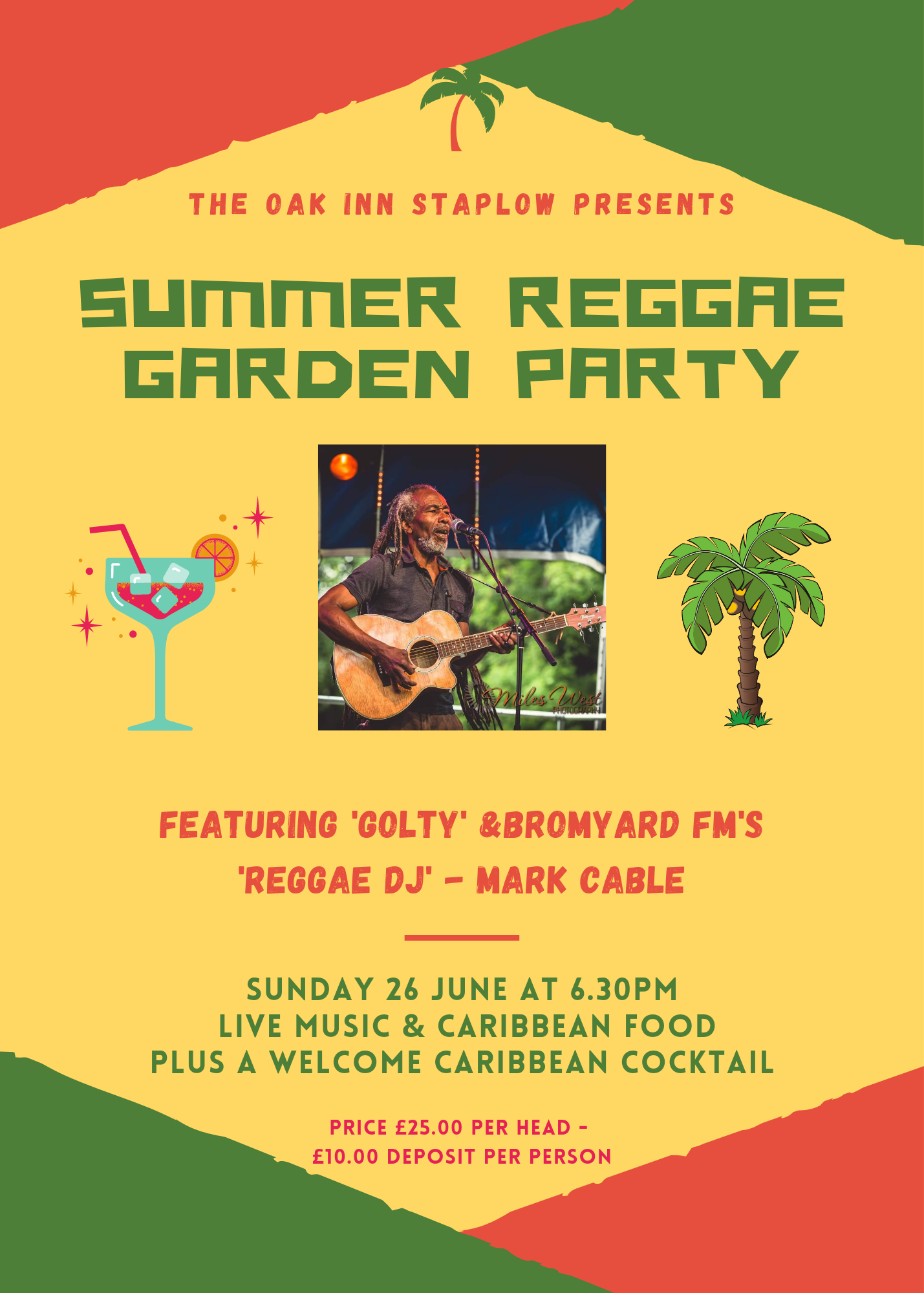 Summer Reggae Garden Party Event Ledbury 2022
