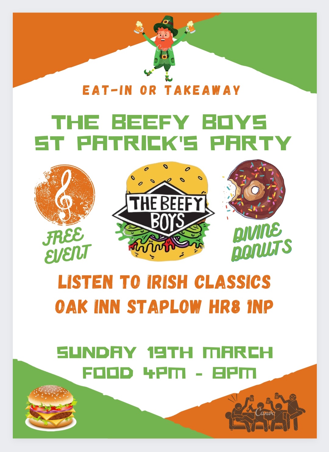 The Beefy Boys at The Oak Inn Staplow Ledbury Herefordshie March 2023