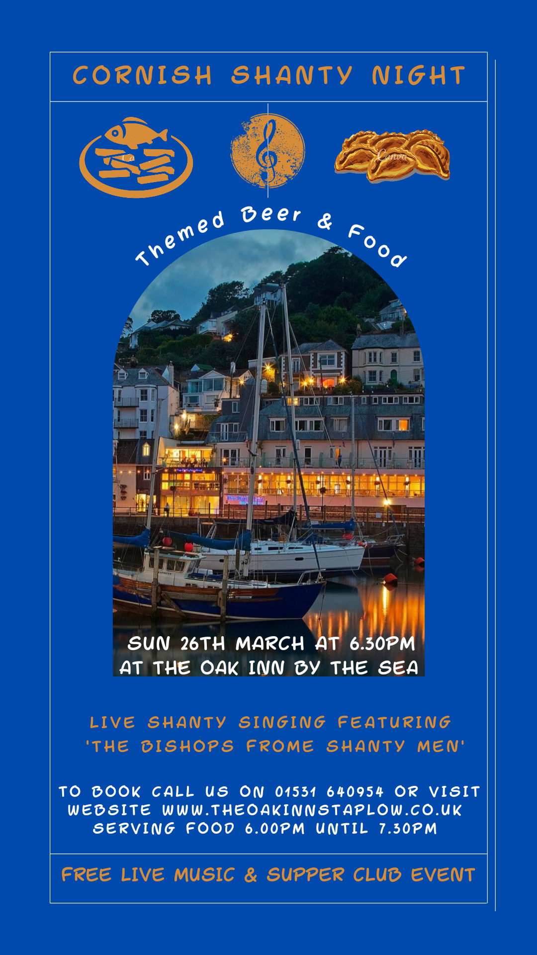 Sea Shanty Event Live Music The Oak Inn Staplow Ledbury Herefordshire
