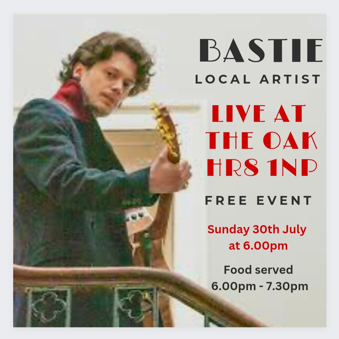 Live Music Event BASTIE at The Oak Inn Staplow Ledbury, Herefordshire