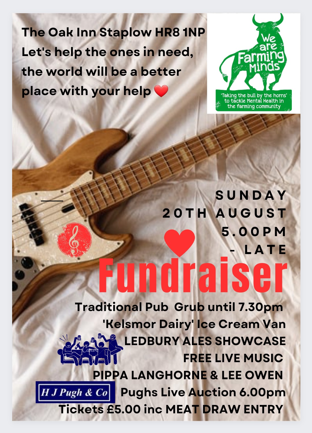 SUMMER FUNDRAISER Charity Event at the oak inn staplow ledbury